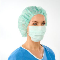 Senitenx Classic EL kirurgiline mask kummidega (roheline)